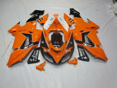 Orange-Schwarz 2006-2007 Kawasaki ZX10R Motorrad Verkleidungen