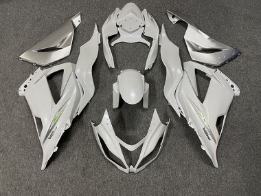 Perlweiss 2013-2018 Kawasaki ZX6R Motorrad Verkleidungen