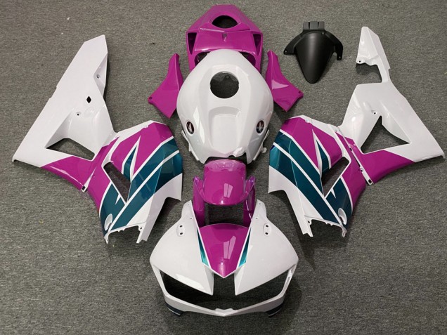 Pink & Smaragd Glänzend 2013-2023 Honda CBR600RR Motorrad Verkleidungen