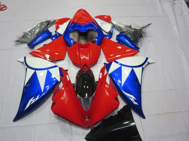 Rot Blau & Weiß 2012-2014 Yamaha R1 Motorrad Verkleidungen