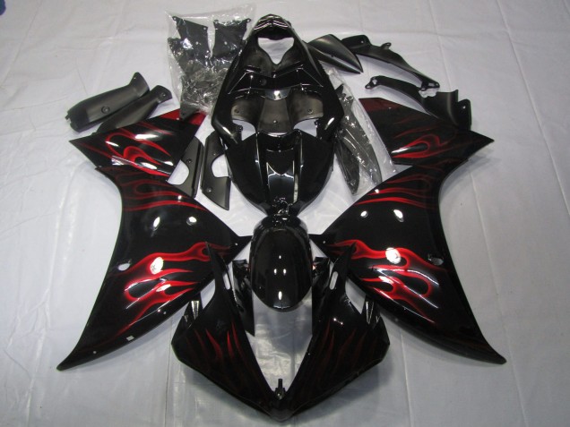 Rot Flamme 2009-2011 Yamaha R1 Motorrad Verkleidungen