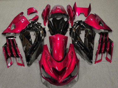 Rot Glänzend & Schwarz 2012-2021 Kawasaki ZX14R Motorrad Verkleidungen