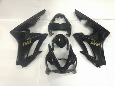 Schwarz Glänzend & Gold 2009-2012 Triumph Daytona 675 Motorrad Verkleidungen