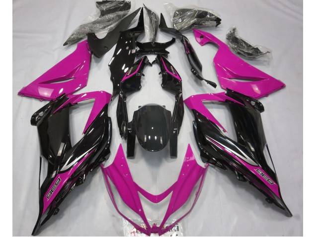 Schwarz & Pink 2013-2018 Kawasaki ZX6R Motorrad Verkleidungen