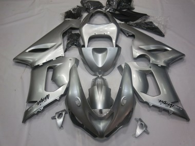 Silber 2005-2006 Kawasaki ZX6R Motorrad Verkleidungen