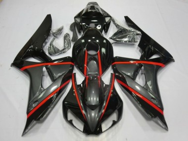 Silber & Schwarz 2006-2007 Honda CBR1000RR Motorrad Verkleidungen