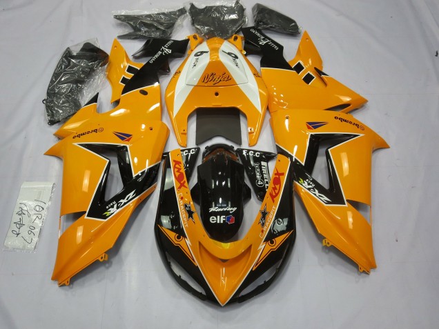 Spezial Orange 2006-2007 Kawasaki ZX10R Motorrad Verkleidungen