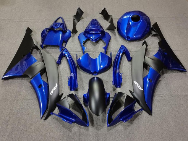 Tiefes Blau & Matt Schwarz 2008-2016 Yamaha R6 Motorrad Verkleidungen