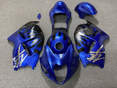 Tiefes Blau & Schwarz 1997-2007 Suzuki GSXR 1300 Motorrad Verkleidungen