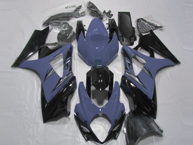 Tiefes Blau & Schwarz 2007-2008 Suzuki GSXR 1000 Motorrad Verkleidungen