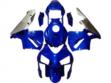 Tiefes Blau & Silber 2003-2004 Honda CBR600RR Motorrad Verkleidungen